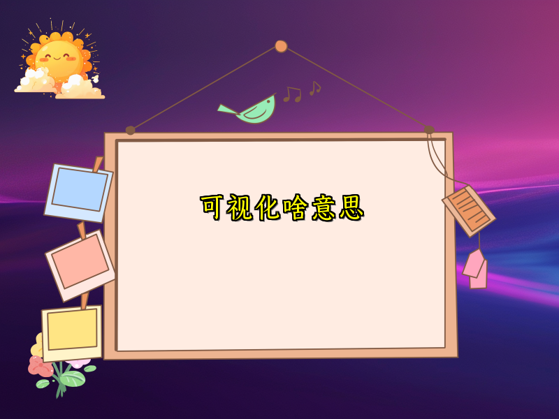 可视化啥意思