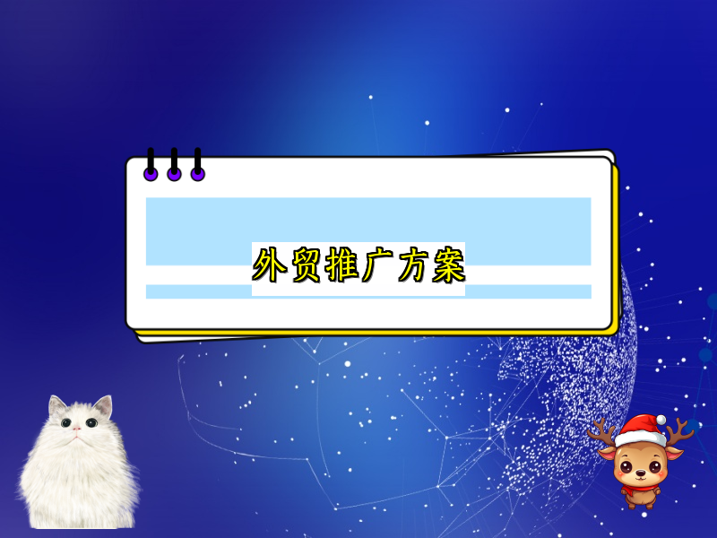 外贸推广方案