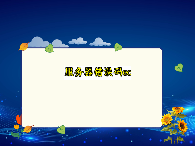 服务器错误码ec