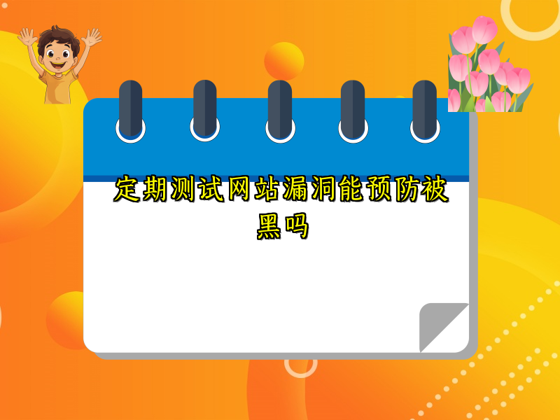 定期测试网站漏洞能预防被黑吗