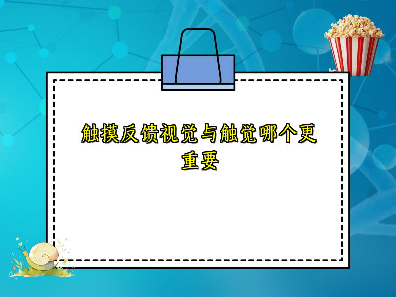 触摸反馈视觉与触觉哪个更重要