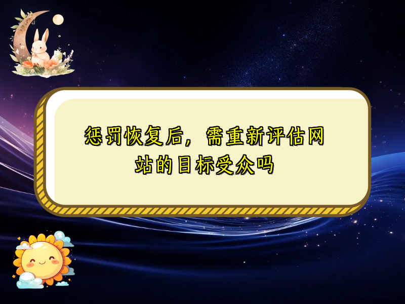 惩罚恢复后，需重新评估网站的目标受众吗