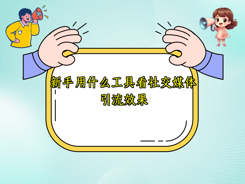 新手用什么工具看社交媒体引流效果