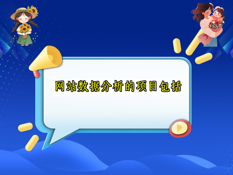网站数据分析的项目包括