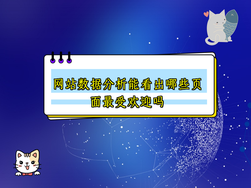 网站数据分析能看出哪些页面最受欢迎吗