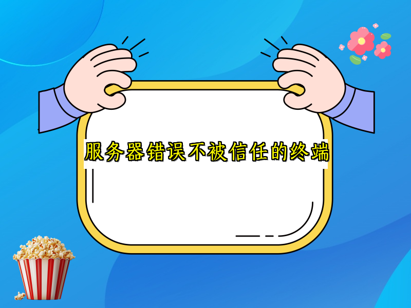服务器错误不被信任的终端