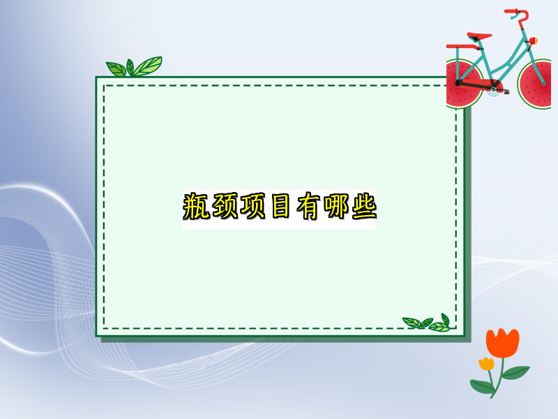 瓶颈项目有哪些